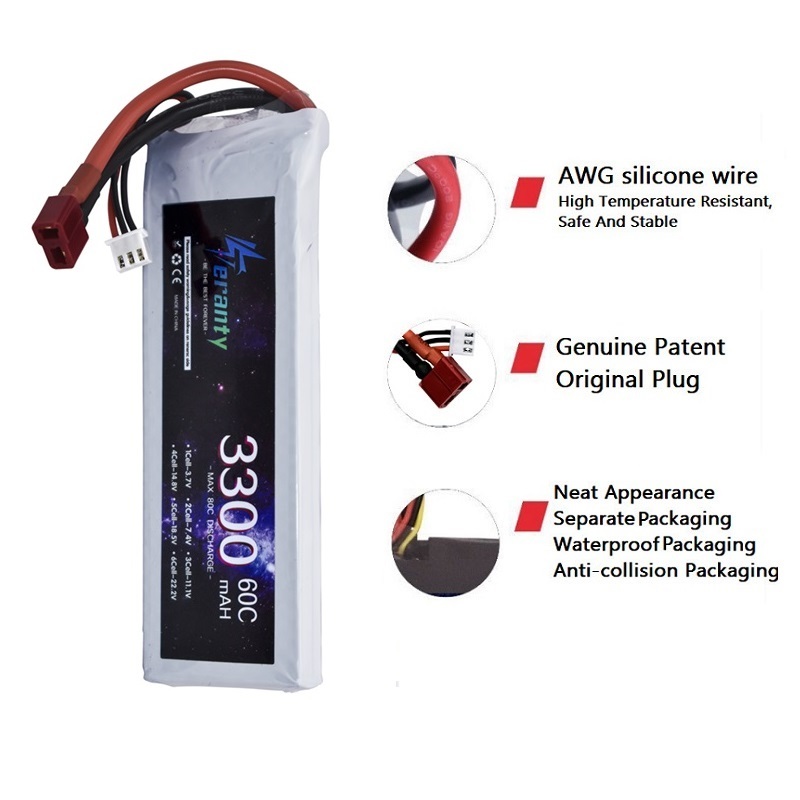 Batteria LiPo 2S 7.4V 3300mAh  - Drone Battery 3S recensione e prezzo