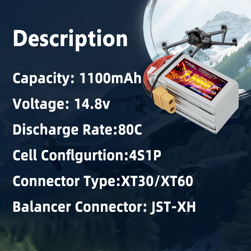Batteria Lipo TERANTY 4S 1100m - Drone Battery Lipo recensione e prezzo